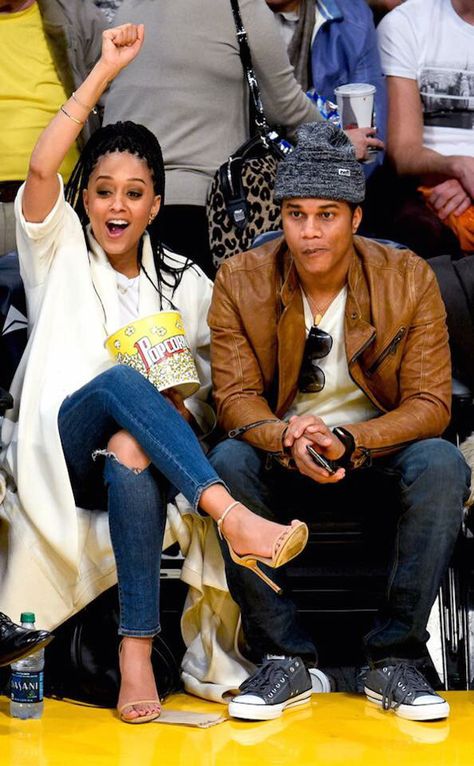 Couples Date Night Black Couple Goals, Date Night Black Couple, Black Couple Goals, Cory Hardrict, Boris Kodjoe, Omar Epps, Tia Mowry, Nba Game, Black Couple