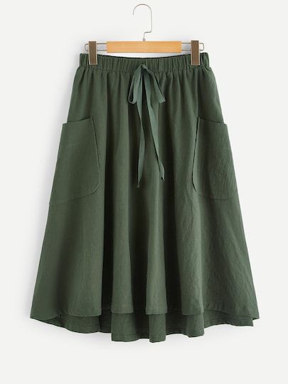 https://us.shein.com/Plus-Size-c-1888.html?url_from=usadgs04_SizeCheap01_20190309 Casual Midi Skirt, Midi Skirt Casual, Blue Pleated Skirt, Midi Skirt With Pockets, Solid Skirt, Latest Skirts, Plus Size Kleidung, Hem Skirt, Skirts Online