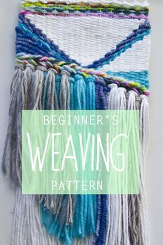 Beginner's Weaving Pattern || The Weaving Loom Lap Loom, Circle Loom, Weaving Wall Hanging, Weaving Tutorial, Dream Weaver, Macrame Weaving, Diy Weaving, Weaving Ideas, Weaving Loom