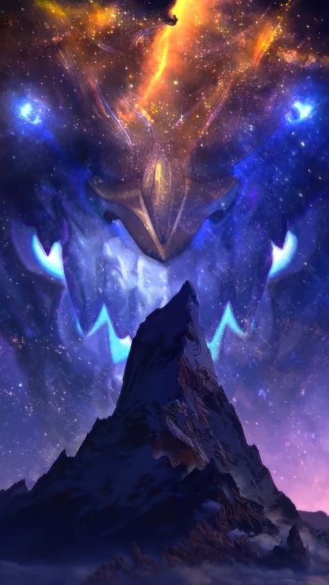 League Of Legends Aurelion Sol, Cosmic Dragon, Wild Rift, Best Wallpaper Hd, Dragon Sketch, Bleach Anime Art, Creature Artwork, League Of Legends Characters, Space Backgrounds