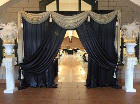 Gatsby entrance Gatsby Entrance Decor, Gatsby Party Entrance, Gatsby Homecoming Theme, Great Gatsby Entrance Decor, Masquerade Entrance Decor, Great Gatsby Prom Theme Decoration 1920s Party, Roaring 20s Prom Decorations, 1920 Prom Theme, 1920 Great Gatsby Outfit