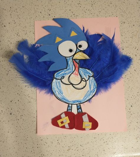 Turkey project for kindergarten Sonic Turkey Disguise Project, Disguise A Turkey Mario, Desquised Turkey, Disguise A Turkey Sonic, Turkey Disguise Project Sonic, Sonic Turkey Disguise, Disguise A Turkey Ideas Kids, Prek Thanksgiving, Disguise Turkey