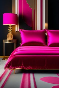 Hi My Friends If you feel boring so visit my website for entertaining Glam Bedroom Decor, Colorful Room Decor, Beauty Room Decor, Dream Apartment Decor, Pink Bedrooms, Luxury Bedding Collections, Decor Home Living Room, Dream House Decor, My New Room