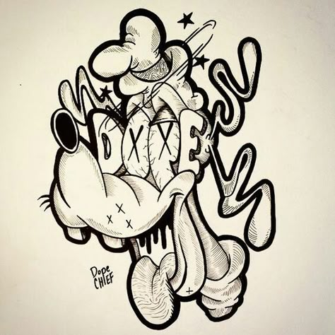 Graffiti Tattoo, Cartoon Character Tattoos, Stencil Outline, Graffiti Doodles, Sketch Tattoo Design, Tattoo Stencil Outline, Graffiti Style Art, Graffiti Characters, Drawing Tattoo