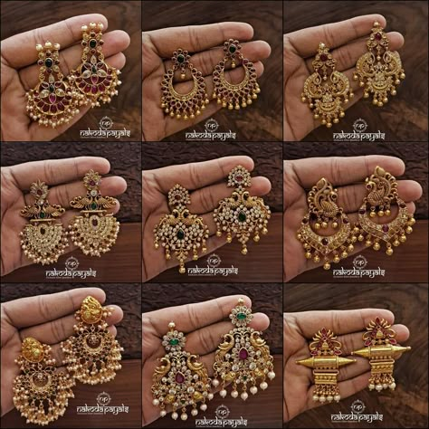 Shop Ultimate Gold Plated Pure Silver Earrings Collections Here! Gold Jhumka, Pure Gold Jewellery, Gold Jhumka Earrings, Indian Jewelry Earrings, Jewelry Pearls, Gold Necklace Indian Bridal Jewelry, Pearl Bridal Jewelry, Silver Jewellery Indian, Chandbali Earrings