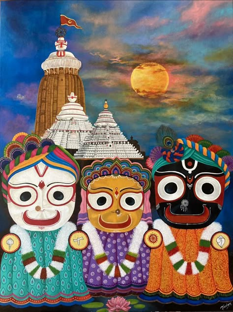 3*4 feet, Original painting, Acrylics on canvas Line Art Lesson, Jay Jagannath, Jai Jagannath, Pencil Drawing Images, Modern Art Canvas Painting, Animal Illustration Art, Hippie Painting, Peace Illustration, Beautiful Art Paintings