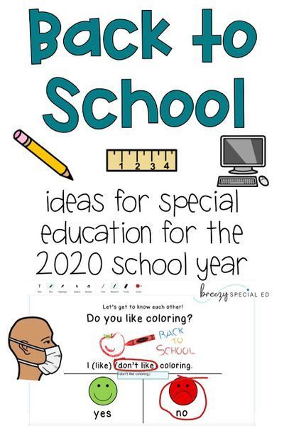 Back to School 2020 for Special Education Back To School Ideas, Behavior Plans, Back To School Special, Special Education Elementary, Teaching Special Education, Life Skills Special Education, First Year Teachers, Preschool Special Education, Starting School