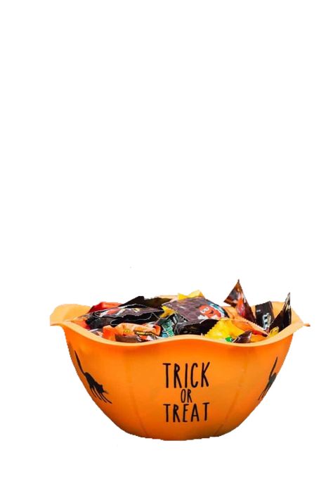 Trick or treat october spooky Trick Or Treat Bowl Ideas, 2000s Trick Or Treating, Trick Or Treat Bowl, Trick Or Treat Nostalgia, Trick Or Treating Nostalgia, Halloween Candy Bowl, Candy Bowl, Halloween Candy, Trick Or Treat