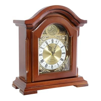 Buy Clocks Online at Overstock | Our Best Decorative Accessories Deals Wood Mantel Shelf, Clock Collection, Farmhouse Fireplace, Wood Mantels, Shelf Clock, Metal Clock, Mantel Clocks, Mantel Shelf, Tabletop Clocks