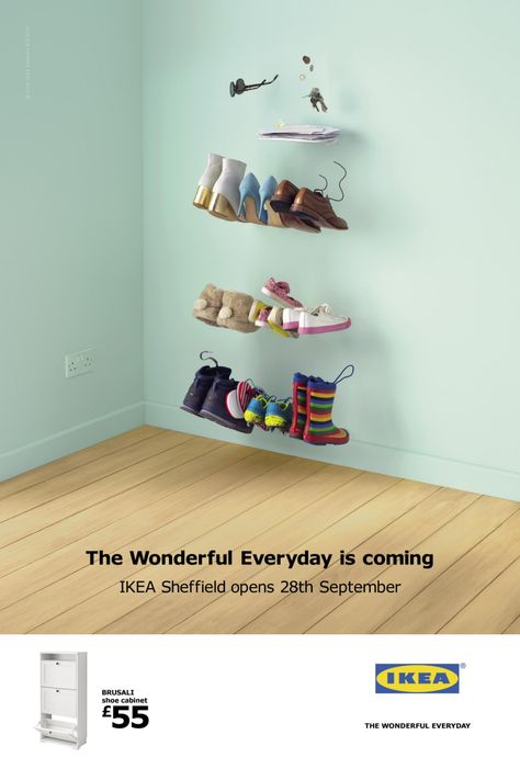 Ikea Advert, Ikea Brusali, Ikea Ad, Wicker Furniture Makeover, Furniture Ads, Home Storage Solutions, Visual Learning, Creative Furniture, Creative Ads