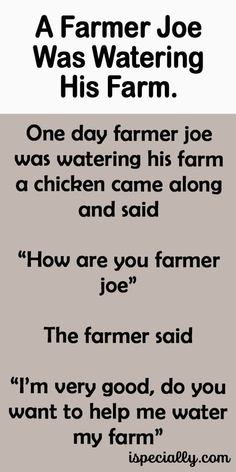 A Farmer Joe Was Watering His Farm. – Farmer Quotes Funny, Farmer Quotes, Chicken Jokes, Farm Humor, Sports Channel, Can You Help Me, Text Jokes, A Farmer, Book Jokes