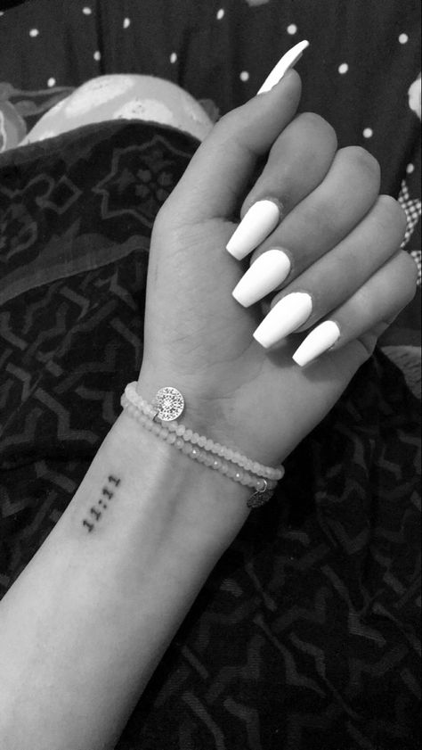 1111 Hand Tattoo, 2222 Tattoo, Side Of Hand Tattoos For Women, Tattoo Numeros, 11:11 Tattoo, 11 11 Tattoo, Ankle Tattoo For Girl, Side Hand Tattoos, Small Girly Tattoos