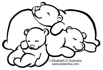 sleeping bear coloring page | Zzzzzz. Bears sleep through the winter. Mmmm. Not a bad idea. Hibernation Preschool Crafts, Hibernating Bear Craft, Hibernation Crafts, Hibernation Preschool, Cubby Tags, Animals That Hibernate, Bear Template, Sleeping Bear, Bear Coloring Pages