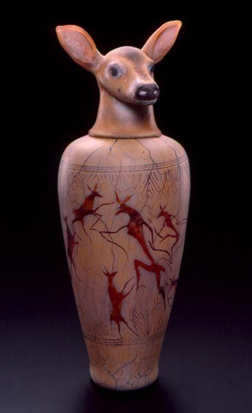 Kathleen Burke, Ceramic Containers, Canopic Jars, Coil Pots, Brown Deer, Ceramic Vessels, Pottery Vases, Pottery Form, Pottery Collection