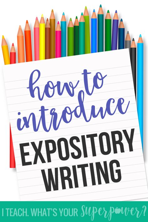 Great tips for getting started teaching expository writing to your third and fourth graders. Expository Writing Examples, Expository Writing Anchor Chart, Expository Writing Activities, Expository Writing Prompts, Writing In First Grade, Third Grade Writing, 5th Grade Writing, Teach Writing, Expository Essay