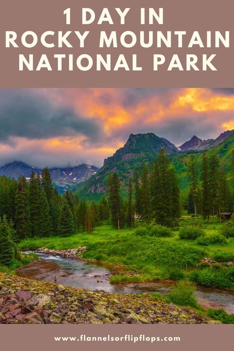 One Day Itinerary for Rocky Mountain National Park Rocky Mountain National Park Hikes, Colorado Springs Vacation, Mountain Pics, Colorado National Parks, Denver Travel, Rocky Mountain National Park Colorado, Road Trip To Colorado, Colorado Summer, Mountain Pictures