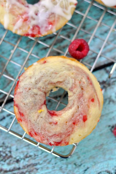 Lemon Raspberry Doughnuts Lemon And Raspberry, Suburban Kitchen, Donut Recipe, Donuts Recipe, Lemon Raspberry, Donut Recipes, The Store, Scream, Donuts