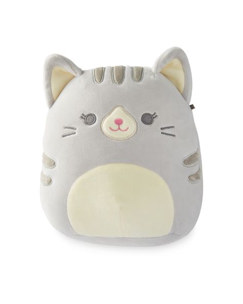 Cat Squishmallow, Cat Mad, Pillow Pals, Cute Squishies, Exploding Kittens, Card Games For Kids, Engage Kids, Grey Cat, Dream Gift