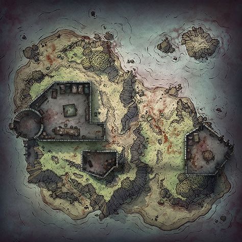 Island Fort — Cze and Peku Maps Dnd Battle Maps, Maps Rpg, Fantasy City Map, Pirate Island, Dnd World Map, Fantasy World Map, Pirate Art, Tabletop Rpg Maps, Fantasy Maps