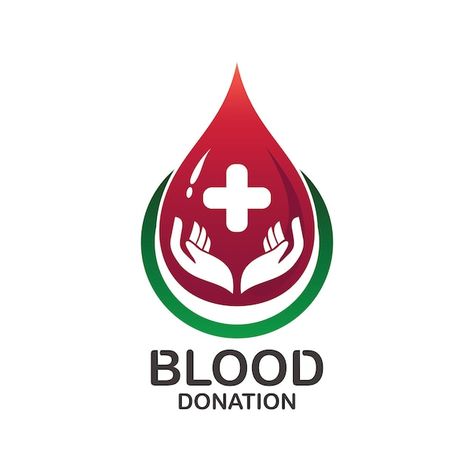 Blood donation logo vector | Premium Vector #Freepik #vector #blood-logo #blood-icon #health-symbol #hospital-sign Blood Donation Quotes, Lagna Patrika, Blood Icon, Donation Quotes, Hospital Sign, Banks Logo, Health Symbol, Logo Clipart, Blood Groups