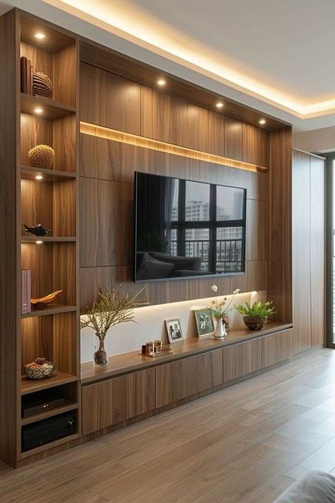 Closet Offices, Tv Cabinet Design Modern, Tv Unit Designs, Amazing Interior Design, Tv Fal, Modern Tv Unit Designs, Tv Unit Decor, Tv Unit Interior Design, Tv Cabinet Design