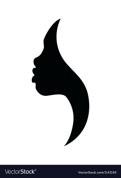 Woman Face Profile, American Drawing, African Drawings, Black Woman Silhouette, Black Sign, African Women Art, Black Woman Artwork, Face Profile, African Crafts