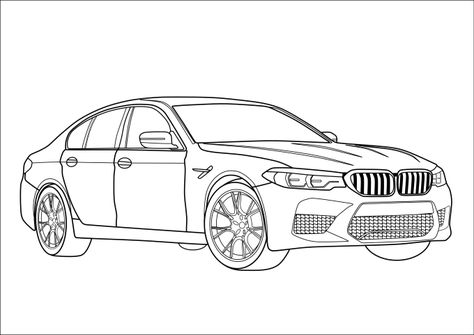 2020 BMW 3 Series Sedan line art, Black and white line art of the BMW 3 Series, drawn by a Fiverr seller. If you need your own customized detailed car drawing from him, follow the link above to catch him #afflink #ad #linedrawing #lineart #lineartdrawings #car #bmw #bmw3 #2020BMW3Series #4door #carlinedrawing #bmw2020 #bmwlineart #bmwsedan Car Line Art, Line Art Black And White, Bmw 3 Series Sedan, Line Art Black, Custom T Shirts Design, Carros Bmw, Free Kids Coloring Pages, Bmw Art, Black And White Line Art