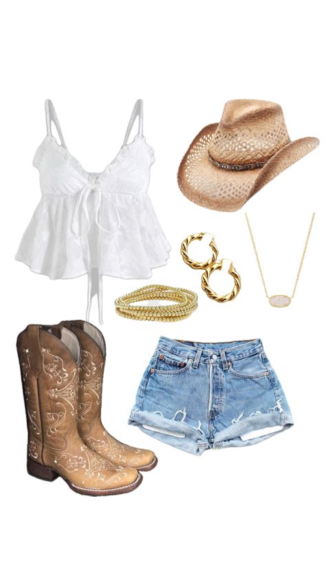 #outfitinspo #countryfit #countryconcert Concert Outfit Summer, Outfits For Mexico, Country Concert Outfit, Concert Fits, Country Concert, Cowgirl Outfits, Cute Everyday Outfits, Country Outfits, Kpop Outfits