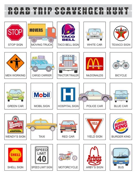 Printable Road Trip Scavenger Hunt Road Trip Scavenger Hunt, Road Trip Printables, Printable Road, Kids Travel Activities, Road Trip Activities, Road Trip Games, Long Road Trip, Road Trip With Kids, Family Road Trips