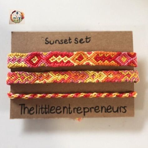 Sunset Bracelet, The Sunset, Bracelet Set, Embroidered Friendship Bracelet, Friendship Bracelets, Different Styles, Science, Embroidery, Bracelet