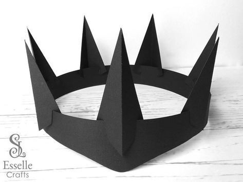 Huntsman Costume, Dark Queen Crown, Evil Queen Crown, Queen Crown Svg, Origami Crown, Fair Costume, Vampire Cosplay, Crown Printable, Mask Paper