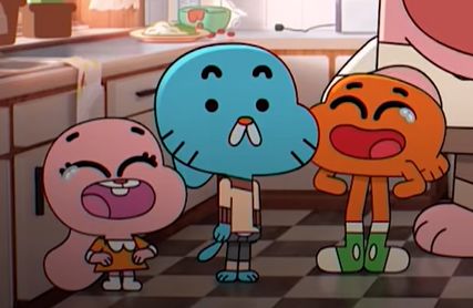 Gumball Darwin And Anais, Darwin And Anais, Gumball Darwin Anais, Silly Pfp, Mr Smalls, Gumball Darwin, Amazing Gumball, Family Painting, World Of Gumball