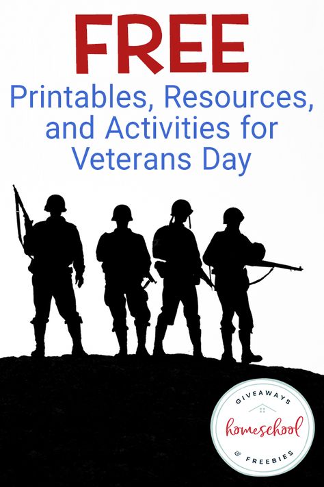 Free Printables, Resources, and Activities for Veterans Day - Homeschool Giveaways Veterans Day Worksheets, Pattern Cards Preschool, Veterans Day For Kids, Veterans Day Images, Veterans Appreciation, Veterans Day Coloring Page, Free Veterans Day, Veterans Day Celebration, Veterans Day Activities