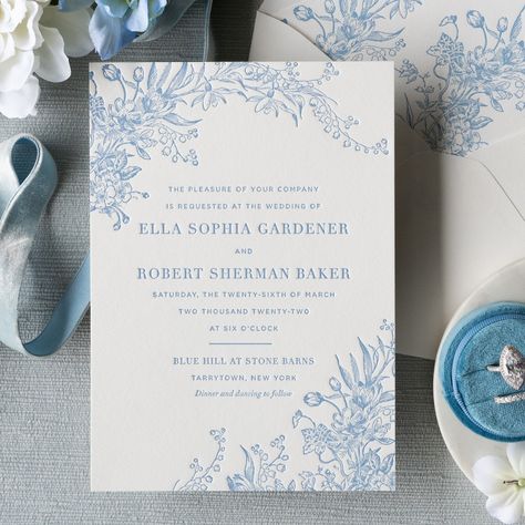 Modern Garden — Weddings Collection — Sesame Letterpress Garden Wedding Aesthetic, Printing Studio, Olive Wedding, Monogram Invitation, Letterpress Design, Dark Slate Blue, Custom Wedding Stationery, Peony Wedding, Beautiful Stationery