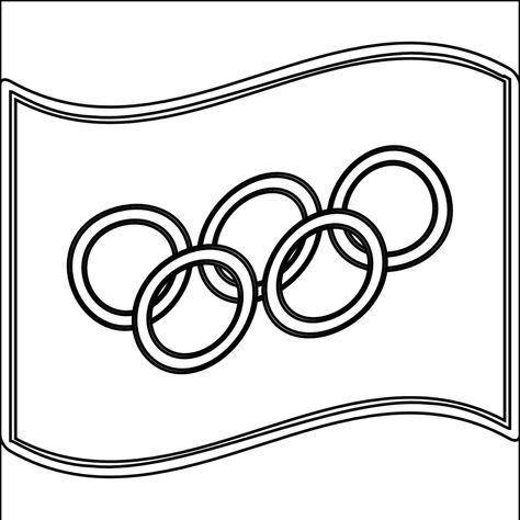 Vector Library, Olympia Greece, Kids Olympics, Olympic Flag, Winter Flags, Olympics Activities, Olympic Colors, Printable Sports, Sports Coloring Pages