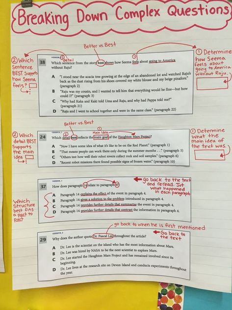 Reading Testing Strategies, Point Of View Pixar Shorts, Turn It In Bin, Eqao Grade 3 Prep, Reading Test Strategies, Test Strategies, Ela Anchor Charts, Reading Test Prep, Classroom Anchor Charts