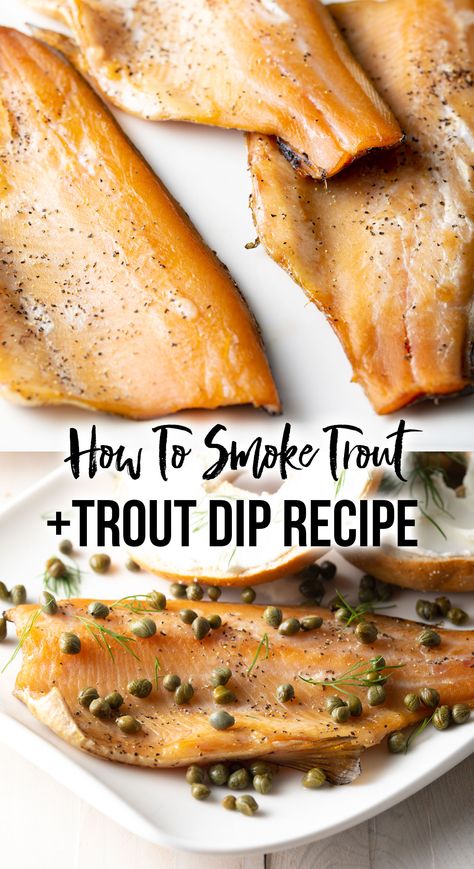 Smoked Trout Brine Recipe, Trout Brine Recipe, Smoked Trout Dip, Smoked Trout Recipe, Smoked Fish Recipe, Smoked Trout Salad, Lighter Recipes, Southern Comfort Recipes, Comfort Recipes