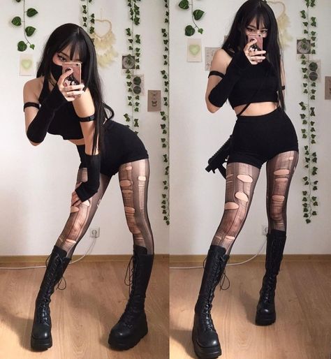 Goth Outfit, Foto Poses, Alt Fashion, Swaggy Outfits, Goth Outfits, Alternative Outfits, Gothic Outfits, Really Cute Outfits, Rave Outfits