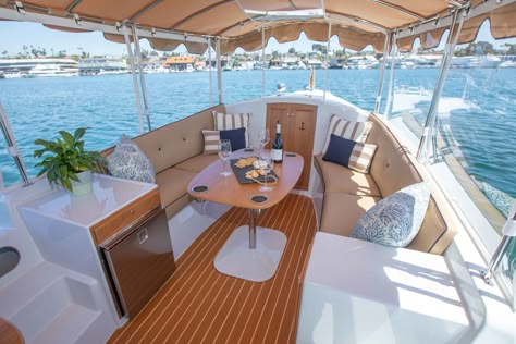 Cabin Cruiser Interior, Duffy Boat Decorations, Boat Cushions Ideas, Boat Cabin Decor, Cuddy Cabin Boat Interior Ideas, Pontoon Boat Aesthetic, Duffy Boat Party Decorations, Cabin Cruiser Boat Interiors, Boat Interior Ideas Cabins