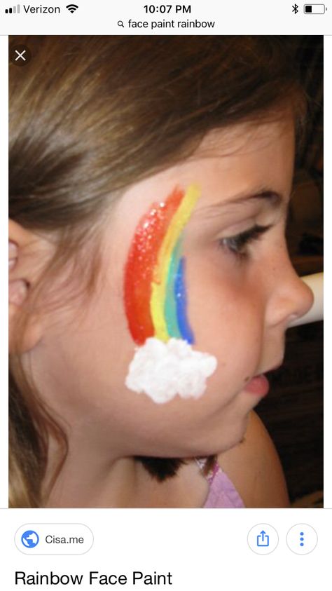 Very Easy Face Painting For Kids, Rainbow Face Paint Easy, Kids Face Painting Ideas Easy Halloween, Simple Facepainting Ideas Easy For Kids, Clown Face Paint Kids Easy, Easy Face Painting Kids, Easy Face Paint Ideas For Kids, Easy Kid Face Painting Ideas, Easy Face Paint For Kids