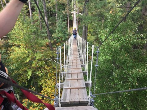 Don't let the name fool you, these folks also offer stunning, gorgeous treks through the Northwoods forest canopy for an experience you'll never forget. Eagle River Wisconsin, Wisconsin Waterfalls, Minocqua Wisconsin, Dubai Skyscraper, Forest Canopy, Zip Line, Wisconsin Travel, Sea To Shining Sea, Door County