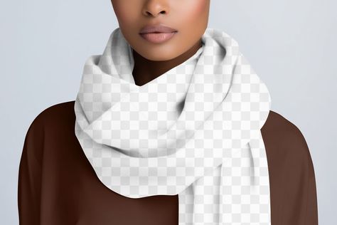 Scarf Mockup, Clothing Mockup, Scarf Tying, Transparent Design, Scarf Print, American Apparel, Mockup, Clothes For Women, Clothes