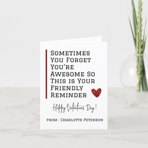 Cute And Simple Office Coworker Valentines Day Holiday Card #zazzle #weddinginvitations #birthdayinvitations #babyshowerinvitations #zazzleinvitations #monogram #businesscards #graduation #homedecor Valentines Day Coworkers, Coworker Valentines Cards, Coworker Valentines, The Office Valentines, Coworkers Valentines, Coworker Quotes, Office Folder, Simple Office, Valentine Quotes