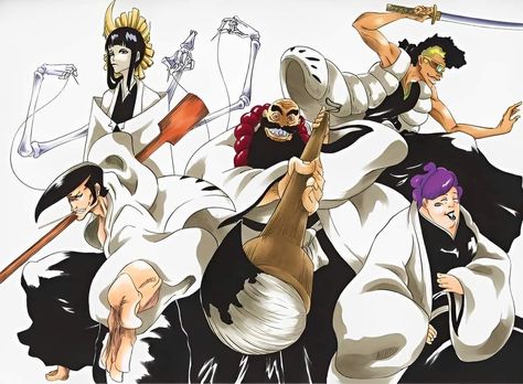 Zero Division In Bleach Anime Bleach Royal Guard, Zero Division Bleach, Bleach Squad Zero, Bleach Squad, Watch Bleach, Fanart References, Tensa Zangetsu, Gotei 13, Kuchiki Byakuya