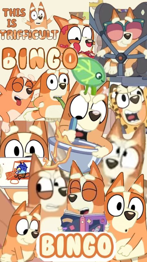 #bingo #bingoheeler #blueyisthebestshow #bluey #orange Bingo Pictures, Bingo Funny, Cute Images For Wallpaper, Cute Backgrounds For Iphone, Wallpaper Iphone Boho, Funny Cartoons Jokes, Stitch Drawing, Wallpaper Iphone Neon, Cute Animal Drawings Kawaii