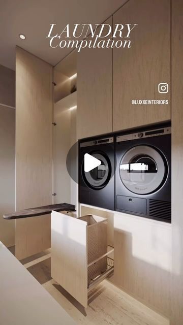 L U X X E   I N T E R I O R S on Instagram: "A laundry compilation featuring all the bells and whistles from our recent projects 🧺 Are you building or renovating? We offer interior design services Australia wide! Visit our website to enquire how you can work with us on your project in 2024! Link in bio ✏️🏠

#interiordesign #interiordesigner #interiordesigneraustralia #designeraustralia #building #australiandesigner #renovations #renovate #homeinspo #theblock #australianhomes #australian #Australianhouses #australianproperty #australianinteriors #australianinteriordesigner #modern #modernhouse #house #hometour #housetour #houses #aesthetic #building #renovating #sydneyhomes #goldcoasthomes #melbournehomes #laundry #laundrydesign #laundryroom" Miele Laundry Room, Modern Laundry, Laundry Room Ideas Australia, Integrated Washing Machine Bathroom, Hallway Laundry, Modern Laundry Room, Utility Room Raised Washing Machine, Modern Australian Laundry, Bathroom With Laundry