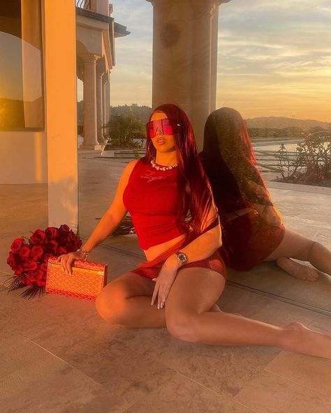 Kali Uchis Red Hair, Mother Kali, Kali Goddess, Kali Uchis, Red Moon, Future Lifestyle, Instagram Models, Music Festival, Aesthetic Clothes