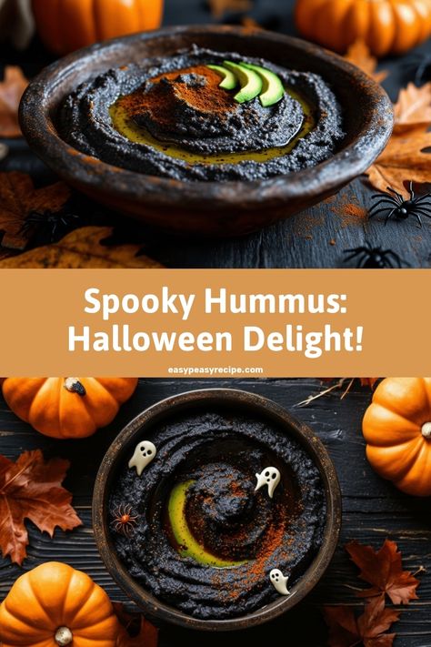 Spooky Black Bean Hummus Recipe: Perfect for Halloween Dips & Spreads Halloween Hummus, Halloween Dips, Black Bean Hummus Recipe, Bean Hummus Recipe, Black Bean Dip Recipe, Black Bean Hummus, Bean Hummus, Black Bean Dip, Easy Zucchini Recipes