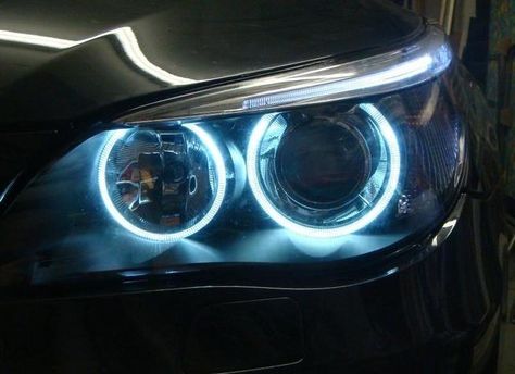 Blue Headlights, Chevrolet Spark, Blue Car, Waterproof Led, Angel Eyes, Car Decor, Tail Light, Motor Car, Bmw