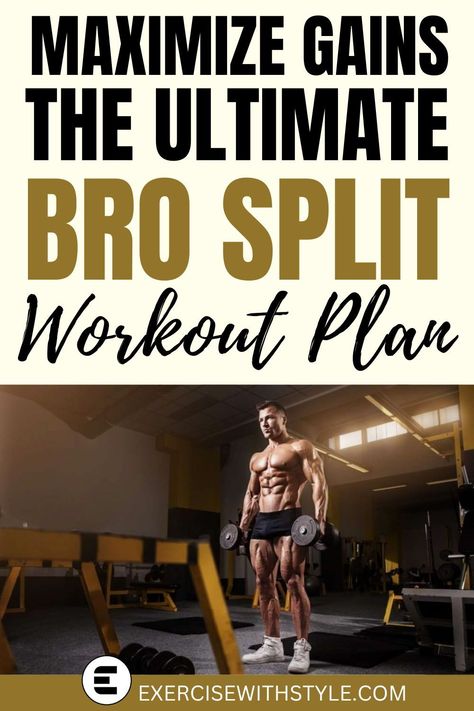 Feeling overwhelmed with your workout routine? Try our comprehensive "Bro Split Workout Plan" for targeted muscle group training. Say goodbye to confusion and hello to gains with our detailed PDF guide. 💪 #BroSplit #WorkoutPlan #FitnessGoals 3 Day Split Dumbbell Workout, Bro Split Workout Plan, Split Workout Men, Split Workouts, Bro Split, 4 Day Workout, Split Workout, Gut Health Tips, Sleep Hacks